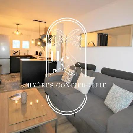 Triplex 2 Port D'hyeres A 400m Plages Clim Wifi Pk By Hc Йер